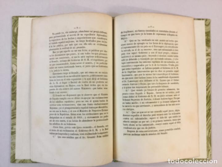 Libros antiguos: EXPOSICION DOCUMENTADA que dirige al Senado... discurso del Excmo. Sr. General Conde de REUS. PRIM - Foto 2