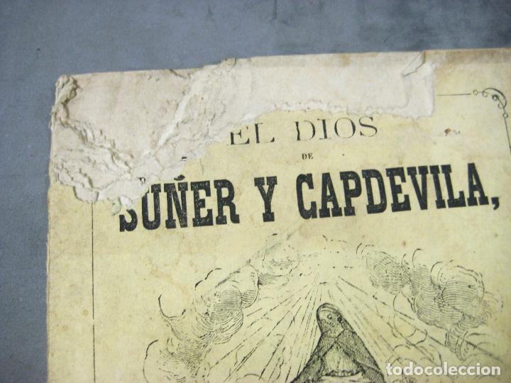 Libros antiguos: EL DIOS DE SU&Ntilde;ER Y CAPDEVILA. DON NICOLAS MAR&Iacute;A SERRANO. MADRID 1869 - Foto 2