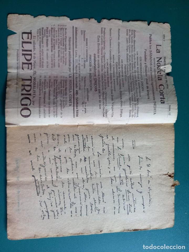 Libros antiguos: La novela corta. Joaqu&iacute;n Dicenta. A&ntilde;o1916 - Foto 2