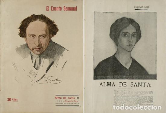 Libros antiguos: NOEL, Eugenio. Alma de santa. Novela. 1909. - Foto 1