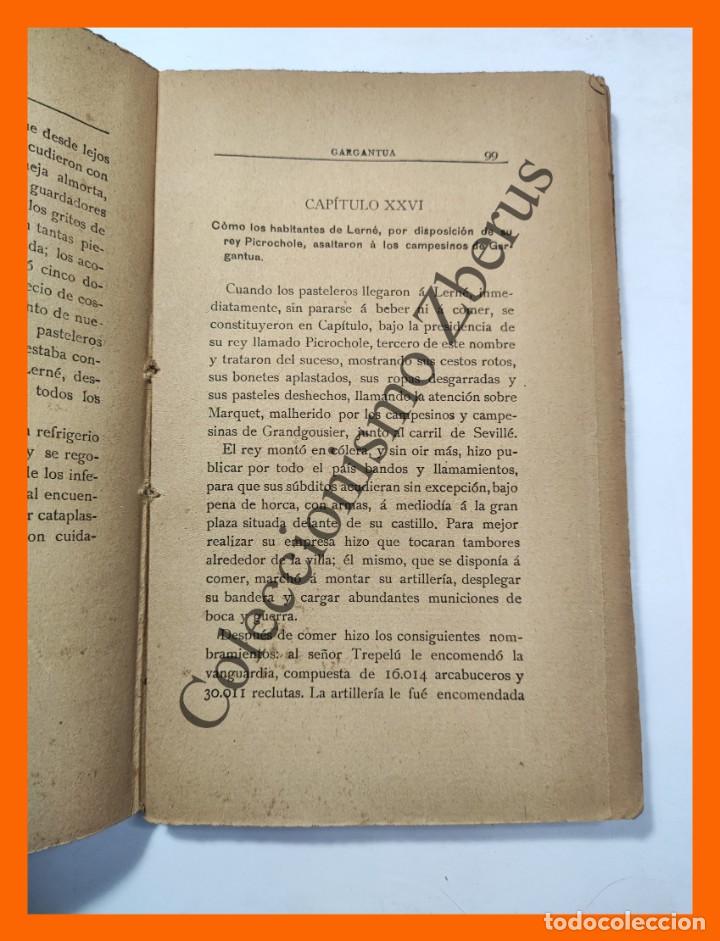 Libros antiguos: Gargantua - Francisco Rebelais - Foto 2