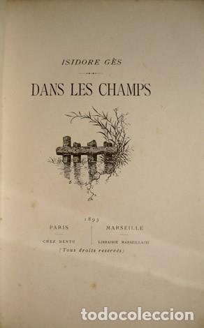 Libros antiguos: G&Egrave;S, Isidore. Dans les Champs. 1893. - Foto 2