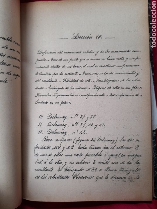Libros antiguos: APUNTES DE MEC&Aacute;NICA RACIONAL, libro de 1895 - Foto 5