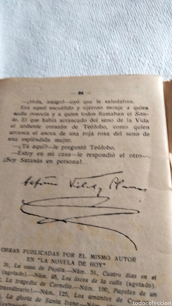 Libros antiguos: EL SANTO QUE SE CONDEN&Oacute;. .A. Vidal y planas - Foto 4
