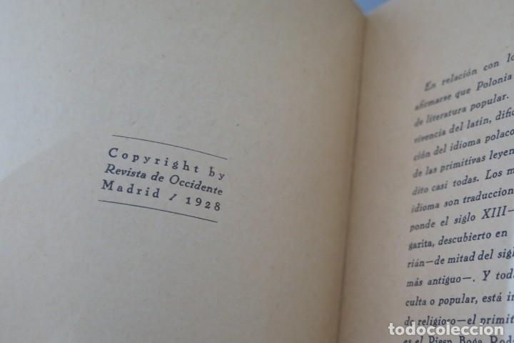 Libros antiguos: 1928.- LEYENDAS POLACAS. STROWSKA - Foto 3