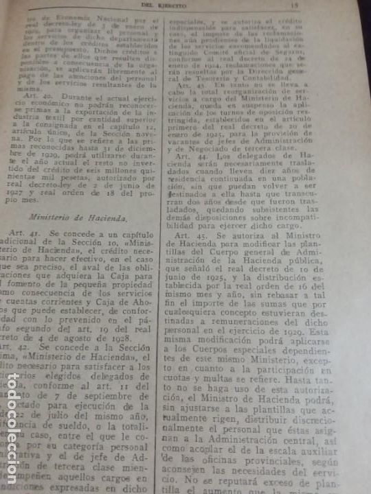 Libros antiguos: Coleccion legislativa del ej&eacute;rcito.1930. - Foto 3