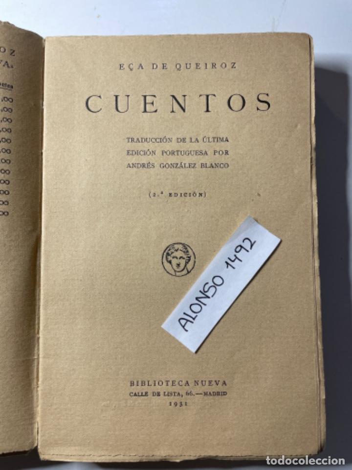 Libros antiguos: E&ccedil;a de Queiroz - Cuentos- 1931 - Foto 2