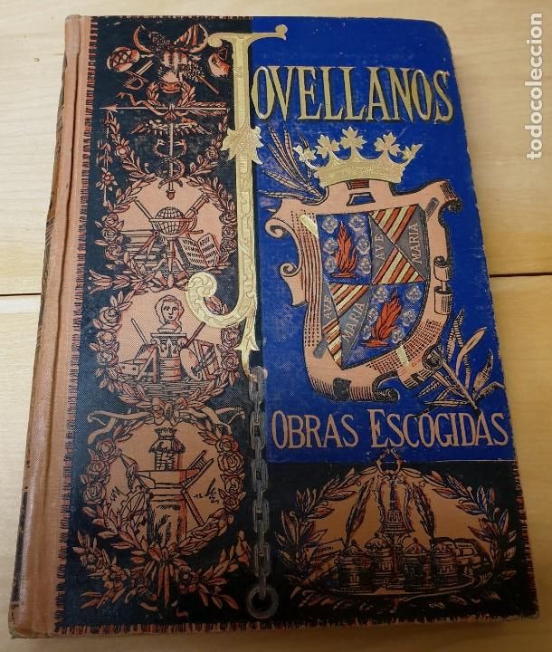 Libri antichi: COLECCI&Oacute;N DE OBRAS ESCOGIDAS JOVELLANOS A&Ntilde;O 1884