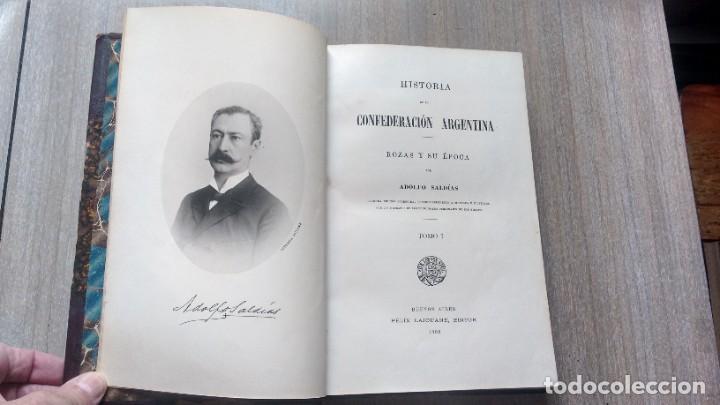 Libros antiguos: ROZAS Y SU EPOCA - ADOLFO SALDIAS - Foto 3