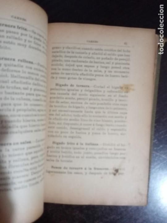 Libros antiguos: El cocinero Espa&ntilde;ol, Valencia 1911. - Foto 4