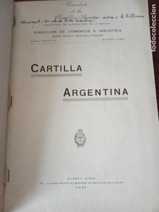 Libros antiguos: Cartilla Argentina.1933. - Foto 3