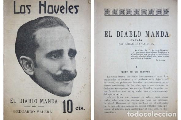 Libros antiguos: VALERA, Eduardo. El diablo manda. Novela. 1916. - Foto 1