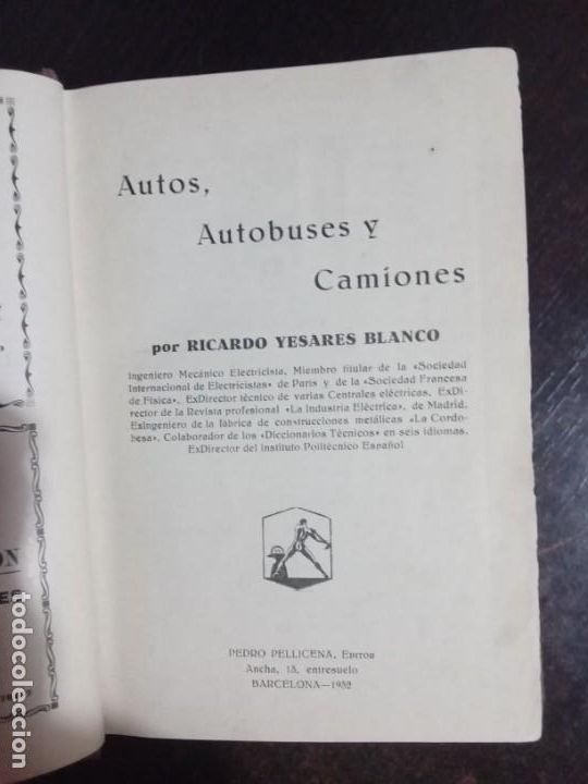 Libros antiguos: Autos, Autobuses y Camiones.1932. - Foto 2
