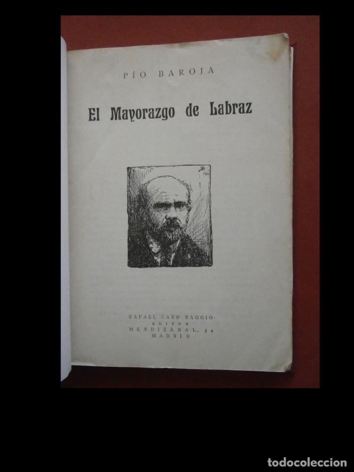 Libros antiguos: El mayorazgo de Labraz. Pio Baroja - Foto 5
