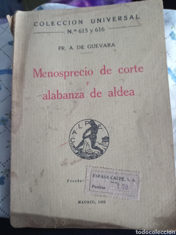 Libros antiguos: Menosprecio de corte y alabanza de aldea - Foto 1