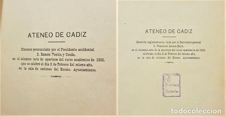 Libri antichi: BAYO, Francisco Alonso y VET&Iacute;N Y CONDE, Ram&oacute;n. Memoria reglamentaria, le&iacute;da por el secretario...