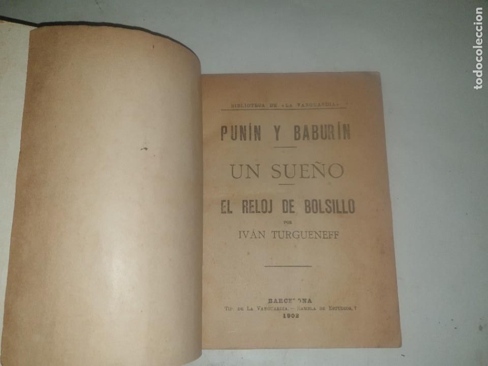 Libros antiguos: PUNIN Y BABURIN 1902 BIBLIOTECA LA VANGUARDIA - Foto 1
