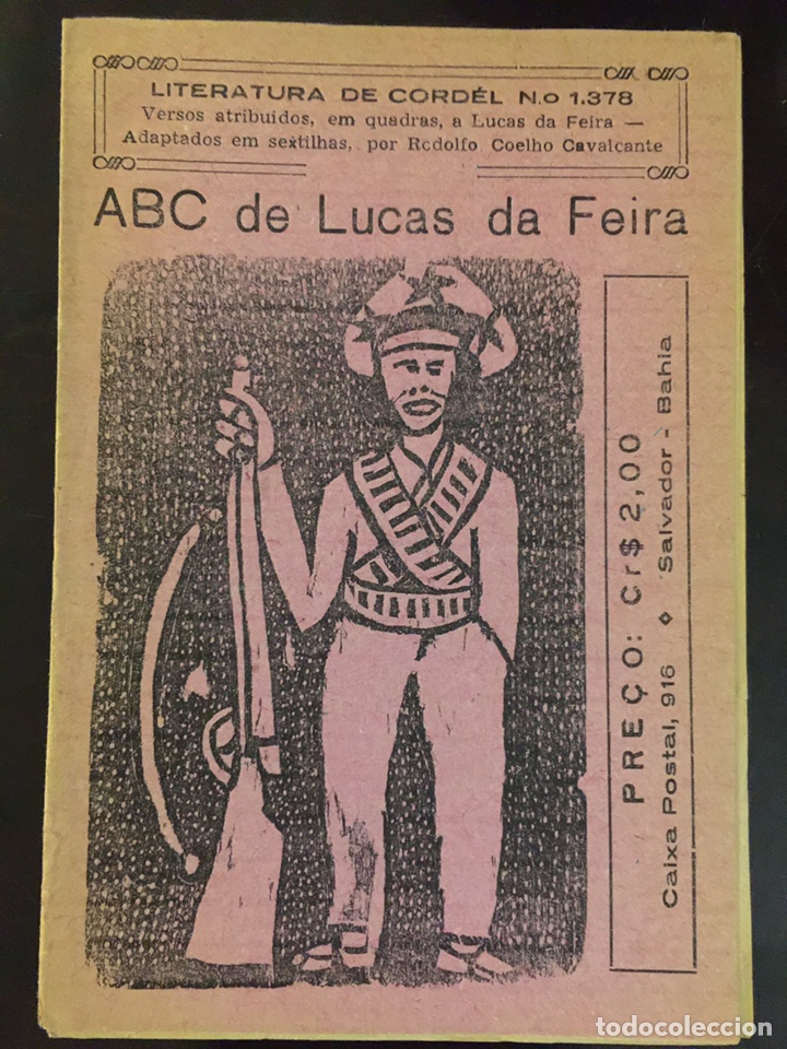 Old books: ABC de Lucas Feira .Literatura de cordel 1378. Rodolfo Coelho Cavalcante