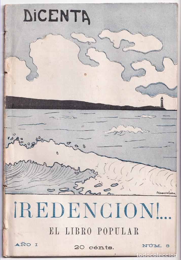 Libros antiguos: JOAQU&Iacute;N DICENTA: &iexcl;REDENCI&Oacute;N! EL LIBRO POPULAR, N&ordm; 8 - Foto 1
