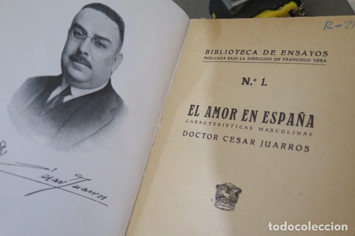Libros antiguos: El amor en Espa&ntilde;a. JUARROS - Foto 3