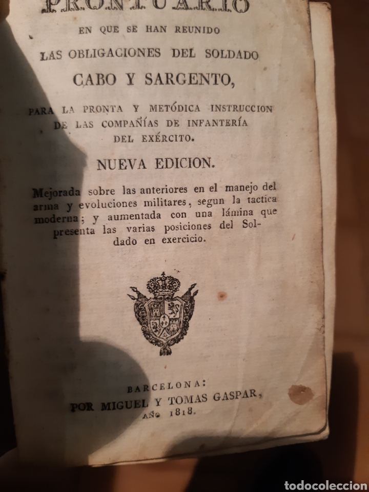 Libros antiguos: Libro militar 1818 - Foto 2