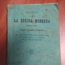 Libros antiguos: TRATADO DE LA COCINA MODERNA ARREGLADA PARA RICOS Y POBRES 80P. 15X10. Lote 325038453