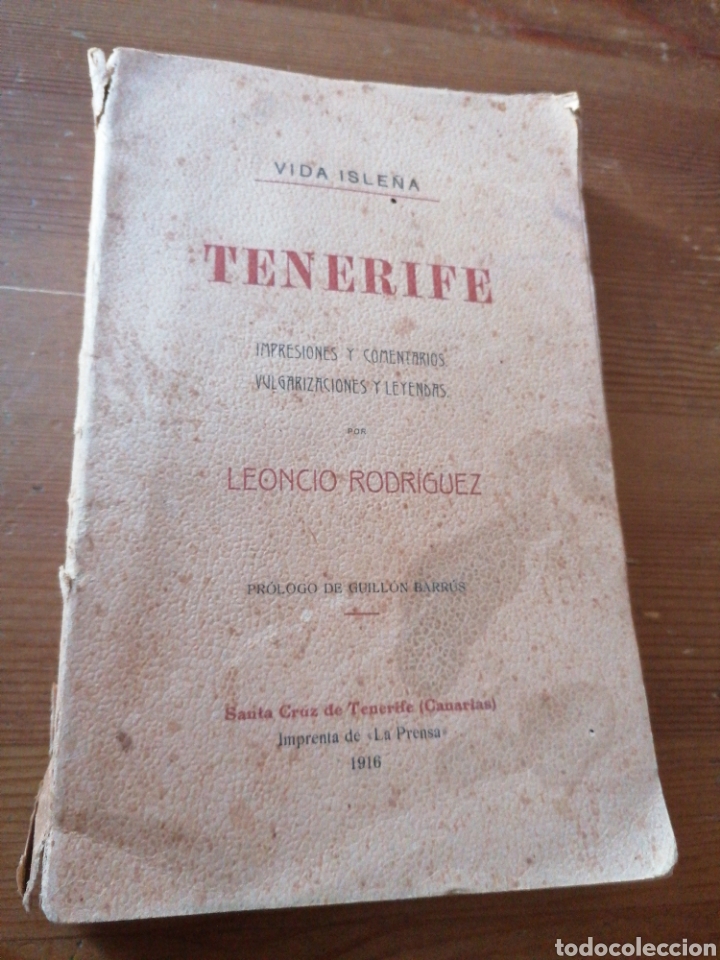 Libros antiguos: Vida Isle&ntilde;a - TENERIFE - Leoncio Rodr&iacute;guez 1916 - Foto 1