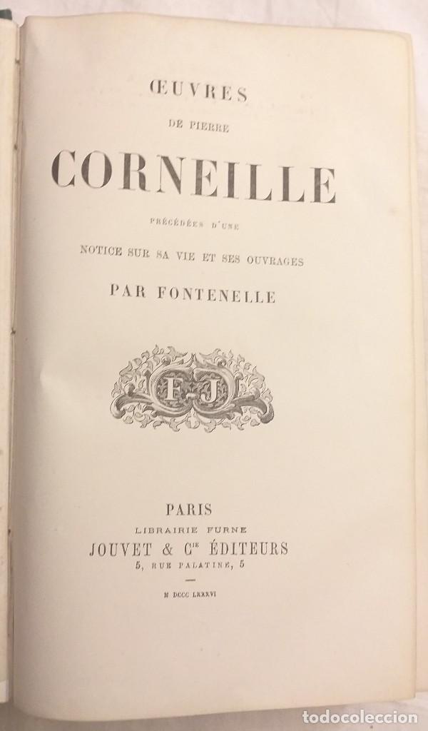 Libros antiguos: Oeuvres de Pierre Corneille. 1886 - Foto 3