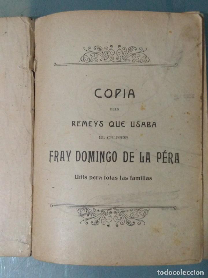 Libros antiguos: COLECCI&Oacute; DE REMEYS DE CASA. - Foto 2