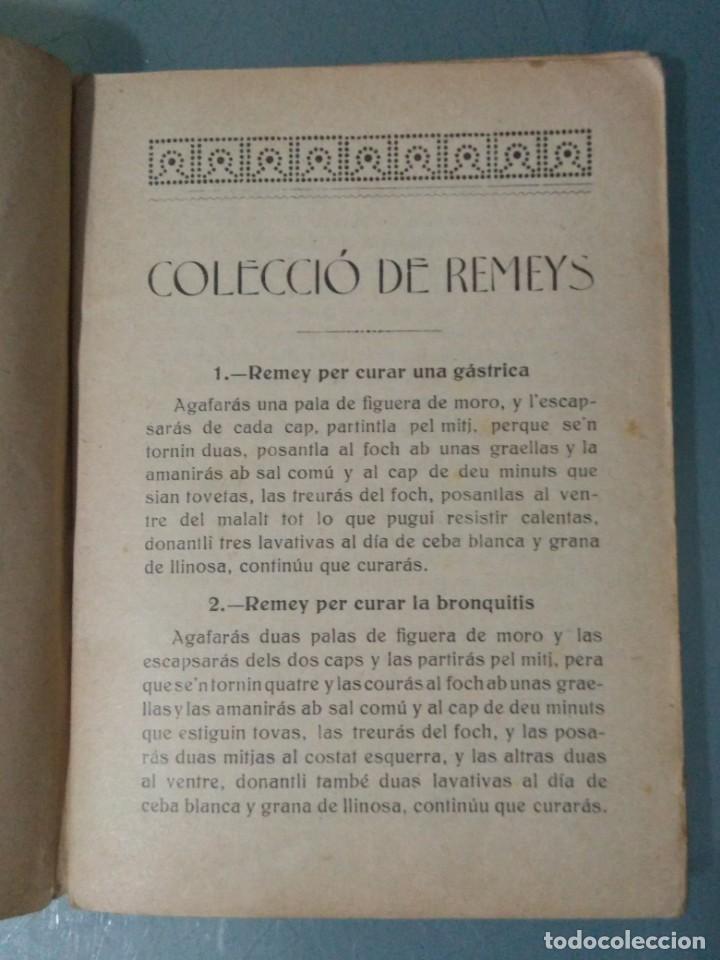 Libros antiguos: COLECCI&Oacute; DE REMEYS DE CASA. - Foto 3
