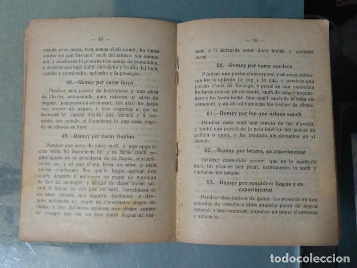 Libros antiguos: COLECCI&Oacute; DE REMEYS DE CASA. - Foto 4