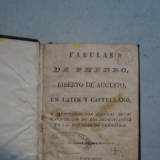 Libros antiguos: FABULAS DE PHEDRO. 1817