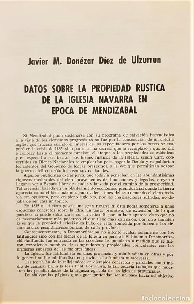 Livros antigos: DON&Eacute;ZR D&Iacute;EZ DE ULZURR&Uacute;N, Javier M. Datos sobre la propiedad r&uacute;stica de la Iglesia Navarra ...