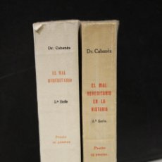 Libros antiguos: EL MAL HEREDITARIO EN LA HISTORIA.- DOCTOR CABANÈS.- OBRA COMPLETA EN DOS SERIES(TOMOS).. Lote 366231866