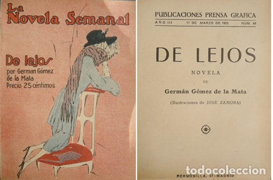 Libros antiguos: G&Oacute;MEZ DE LA MATA, Germ&aacute;n. De lejos. Novela. 1923. - Foto 1