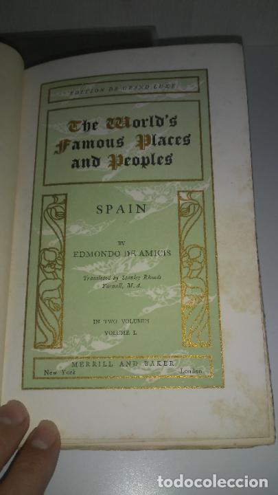 Libros antiguos: SPAIN - E.DE AMICIS - A&Ntilde;O 1895 - EDICION DE GRAN LUJO&middot;NUMERADA DE BIBLIOFILO. - Foto 7