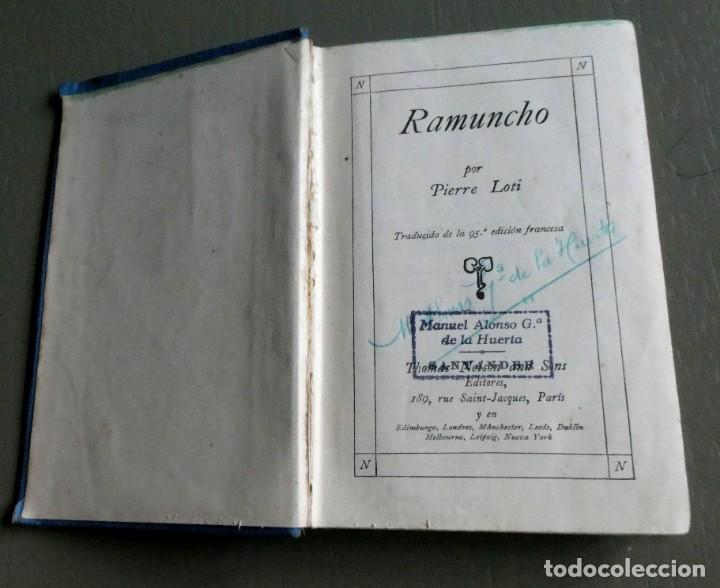 Libros antiguos: Ramuncho. Pierre Loti. Nelson and sons editores - Foto 2