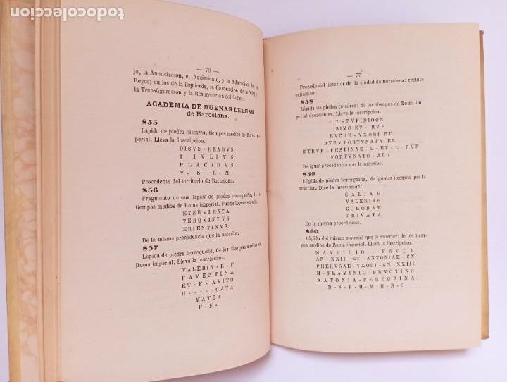 Libros antiguos: Cat&aacute;logo de los objetos que la Comisi&oacute;n de Monumentos Hist&oacute;ricos y Art&iacute;sticos Barcelona - Foto 5
