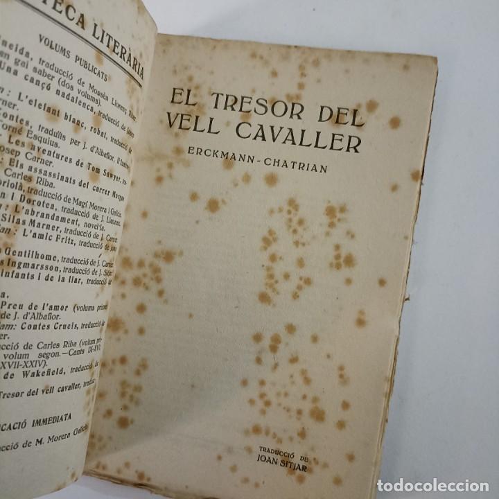 Libros antiguos: El tresor del vell cavaller - Erckmann-Chatrian - Foto 5