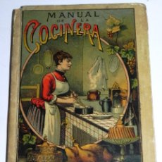Libros antiguos: MANUAL DE LA COCINERA, AÑO 1901, ED. SATURNINO CALLEJA, CON GRABADOS, TIENE 190P. MIDE 15 X 11 CM. Lote 328375088
