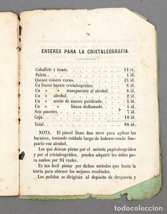 Libros antiguos: PAPIROLEOGRAF&Iacute;A Y CRISTALEOGRAF&Iacute;A - 1865 - Foto 5