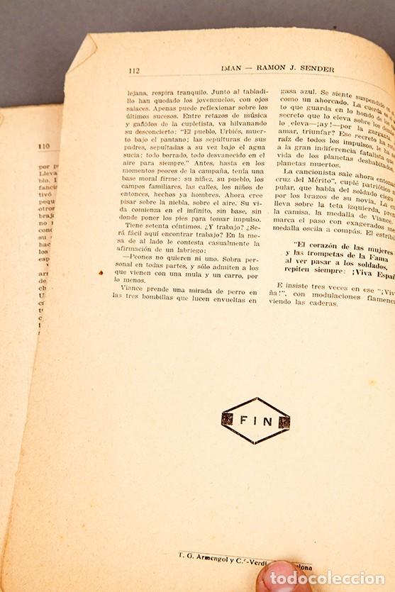 Libros antiguos: RAM&Oacute;N J. SENDER: IM&Aacute;N, EDICI&Oacute;N POPULAR - 1933 - Foto 8