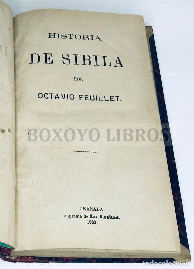Libros antiguos: FEUILLET, Octavio. Historia de Sibila - Foto 2