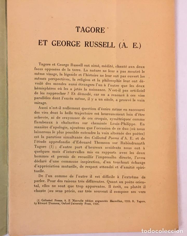 Libros antiguos: TAGORE ET GEORGE RUSSELL (A.E.) - GARNIER, Charles-Marie. - Foto 2