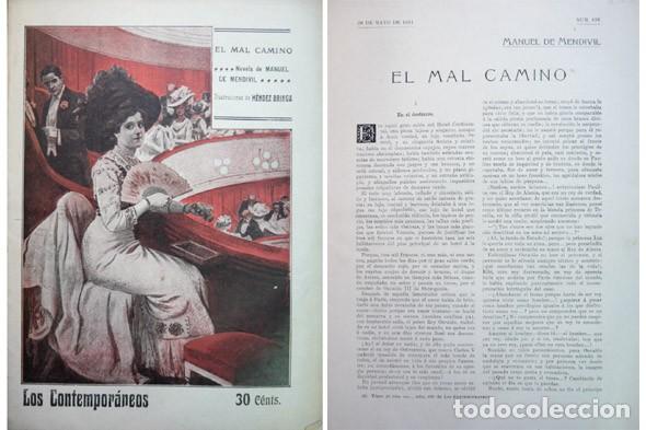 Libros antiguos: MEND&Iacute;VIL, Manuel de. El mal camino. Novela. 1911. - Foto 1