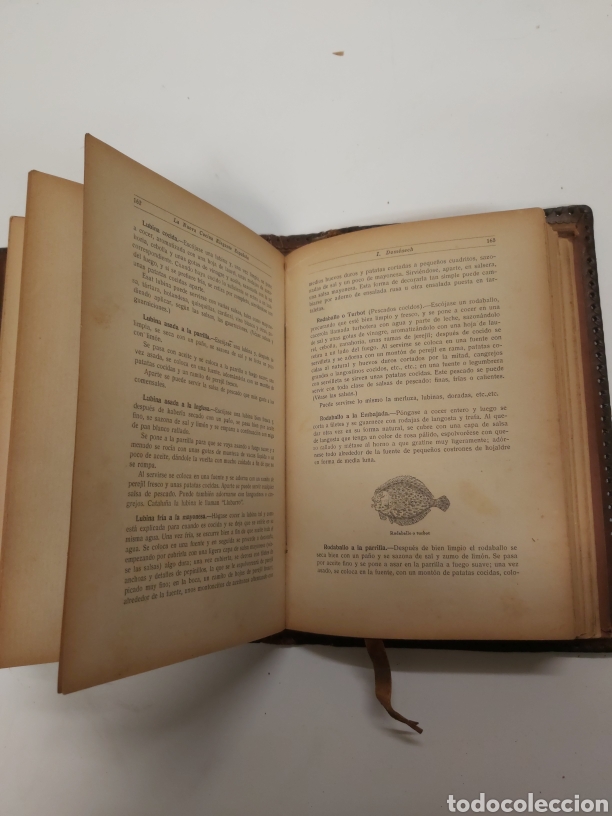 Libros antiguos: Libro La nueva cocina elegante espa&ntilde;ola cuero - Foto 8