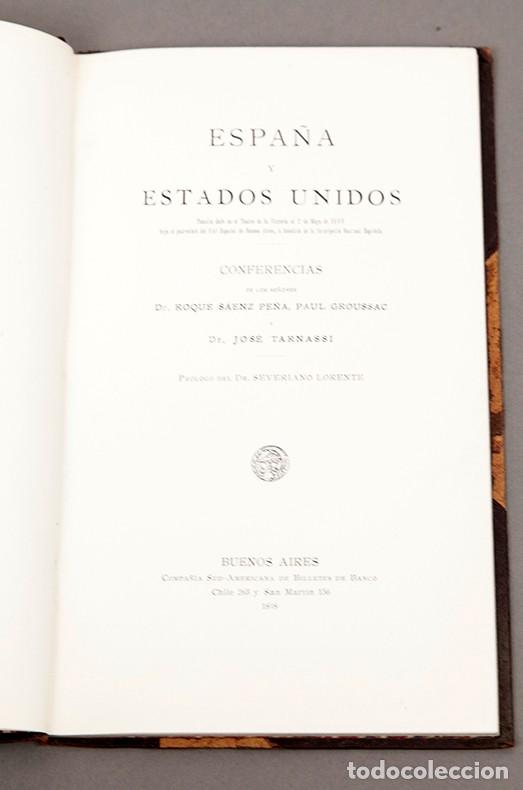 Libros antiguos: ESPA&Ntilde;A Y ESTADOS UNIDOS, FUNCI&Oacute;N EN EL TEATRO DE LA VICTORIA, CONFERENCIAS - 1898