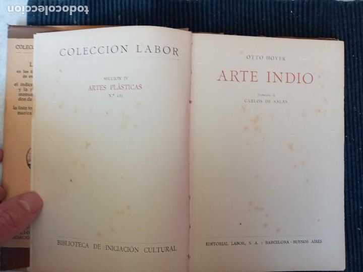 Libros antiguos: ARTE INDIO. OTTO HOVER. EDITORIAL LABOR 1927. - Foto 4