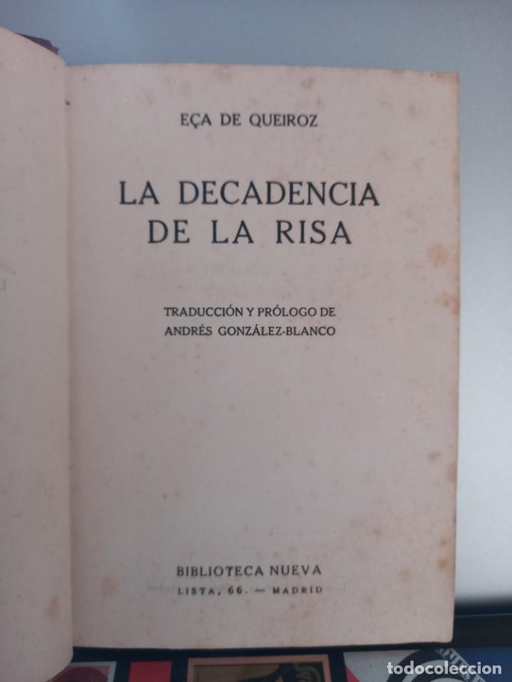 Libros antiguos: Eca de Queiroz - La decadencia de la risa / Biblioteca Nueva, Madrid - Foto 2
