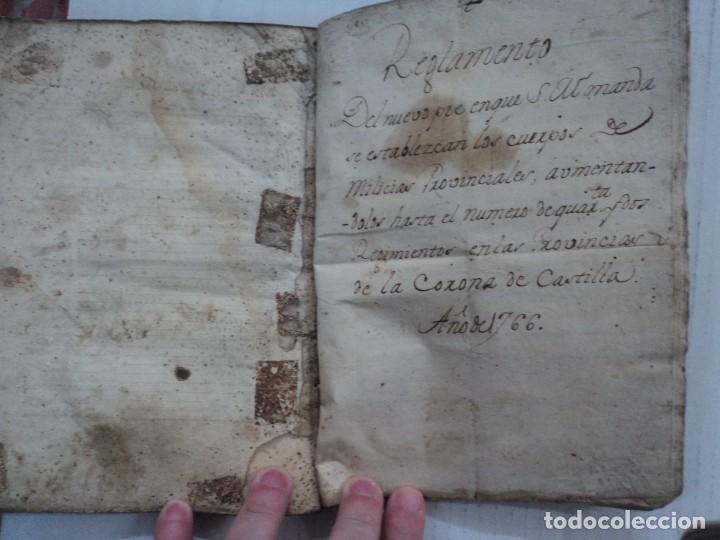 Libros antiguos: Real Ordenanza en que S. M. establece las reglas- 1800 - Foto 4